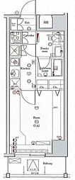 クレイシア新御徒町 1Kの間取図画像