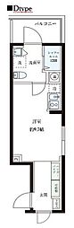 レピュア大島レジデンスII ワンルームの間取図画像