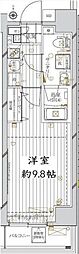 レガリス錦糸町 1Kの間取図画像