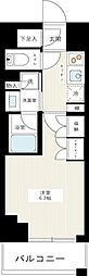 DIPS金町レジデンス 1Kの間取図画像
