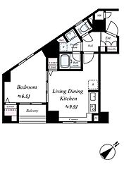 グランドトゥルース東向島 1LDKの間取図画像