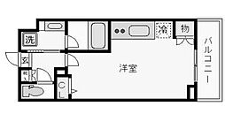 クレヴィスタ押上 1Kの間取図画像