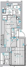 ミライズ錦糸町マーロ 1DKの間取図画像