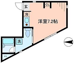 桜華楼 ワンルームの間取図画像