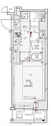REGALIZ清澄白河ブロッサム 1Kの間取図画像