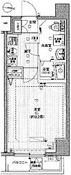 プレール・ドゥーク東陽町2 1Kの間取図画像