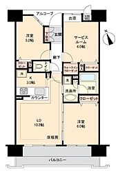 サニーコート上野 2SLDKの間取図画像