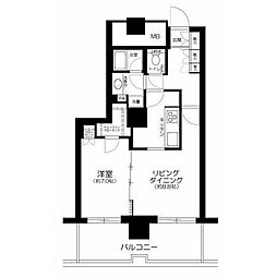 イーストコモンズ清澄白河セントラルタワー 1LDKの間取図画像