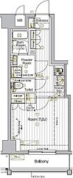 MAXIVニシアライ 1Kの間取図画像