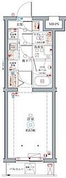 クレヴィスタ柴又 1Kの間取図画像