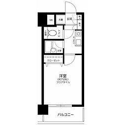 セントパレス錦糸町 1Kの間取図画像