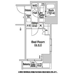 コンフォリア押上 1Kの間取図画像