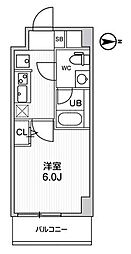 ALTERNA四つ木 1Kの間取図画像