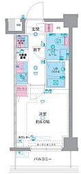 ジェノヴィアお花茶屋2スカイガーデン 1Kの間取図画像