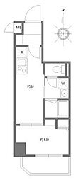 ハーモニーレジデンスグローバルキャピタル 1DKの間取図画像
