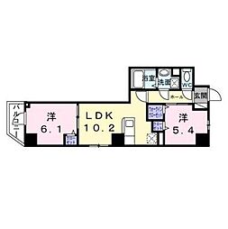 セレーノ・ユー 501 2LDKの間取図画像