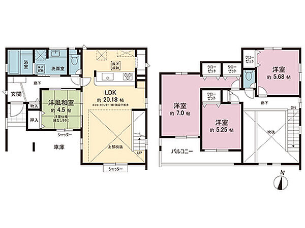 間取りを拡大表示