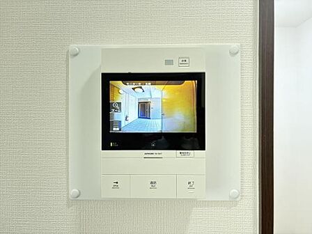 訪問者を確認できるTVモニター付きインターフォンです。
