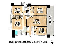 セントラルパレス千船アルテア 4LDKの間取図画像