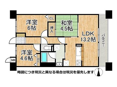 家族のコミュニケーションを大切にする3LDKの間取りは、リビングを中心にした設計です。快適な暮らしをサポートします。