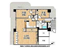 メゾン甲子園口北町 2LDKの間取図画像