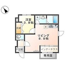 クラルス 102 ｜ 東京都日野市新町2丁目10-2（賃貸アパート1LDK・1階・34.49㎡） その2