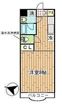 グリシーヌ1 402 ｜ 東京都八王子市緑町387-1（賃貸マンション1K・4階・28.98㎡） その2