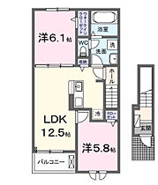 ガーデンフォレスト5 202 ｜ 東京都八王子市下恩方町1466（賃貸アパート2LDK・2階・56.48㎡） その2