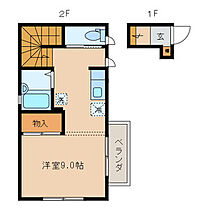 エメラルドヴィラ七生 201 ｜ 東京都日野市南平5丁目27-9（賃貸アパート1R・2階・26.13㎡） その2