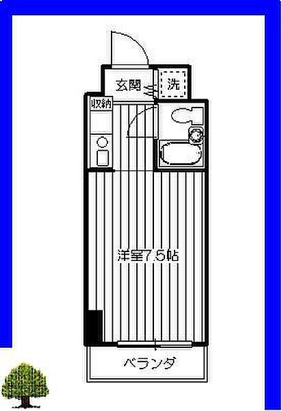 テディマンション 203｜神奈川県相模原市南区相模大野7丁目(賃貸マンション1K・2階・20.67㎡)の写真 その2