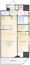 シーズンフラッツ住吉  ｜ 東京都江東区毛利1丁目（賃貸マンション1LDK・4階・34.61㎡） その2