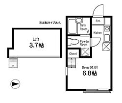 ヒルスミキ妙蓮寺  ｜ 神奈川県横浜市港北区篠原東2丁目（賃貸アパート1R・1階・16.24㎡） その2