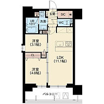 スプランディッド南千住DUE 1201 ｜ 東京都台東区清川２丁目5以下未定（賃貸マンション2LDK・12階・44.38㎡） その2