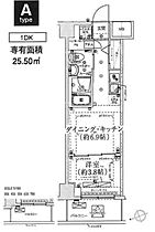 スパシエ千住大橋 602 ｜ 東京都足立区千住河原町3-7（賃貸マンション1DK・6階・25.50㎡） その2