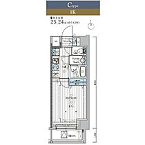 マキシヴ浅草ミライズ（MAXIV浅草ミライズ） 302 ｜ 東京都台東区千束３丁目3-6（賃貸マンション1K・3階・25.24㎡） その2