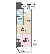 ルフォンプログレ元浅草マークス 501 ｜ 東京都台東区元浅草２丁目1-2（賃貸マンション1DK・5階・25.56㎡） その2