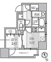 シーズンフラッツ蔵前パークフロント 701 ｜ 東京都台東区蔵前４丁目17-12（賃貸マンション1DK・7階・25.18㎡） その2