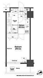 アーバネックス市谷柳町 1Kの間取図画像