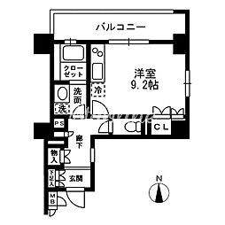 レジディア中落合-A 1Kの間取図画像