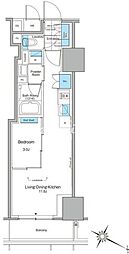 ルフォンプログレ北新宿 1LDKの間取図画像