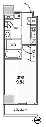 ALTERNA中野 1Kの間取図画像