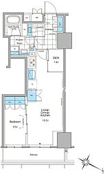 ルフォンプログレ北新宿 1SLDKの間取図画像