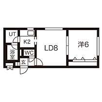 北海道札幌市白石区菊水五条2丁目4-19（賃貸マンション1LDK・2階・33.63㎡） その2