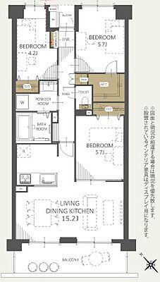 間取り ハーモニータウン新取手弐番館 12階/-