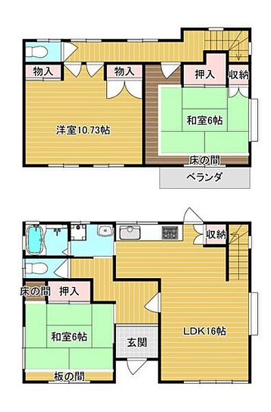 間取りを拡大表示