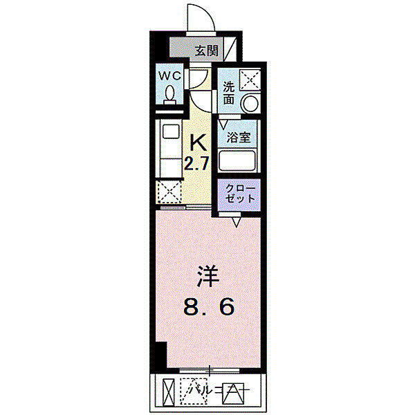 百舌鳥梅町3丁マンション 205｜大阪府堺市北区百舌鳥梅町3丁(賃貸マンション1K・2階・29.88㎡)の写真 その2