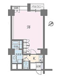 メゾンドール高田馬場 1Kの間取図画像