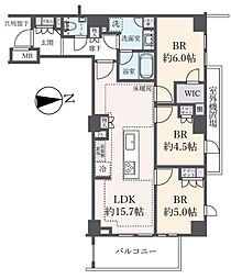 オープンレジデンシア中野 3LDKの間取図画像