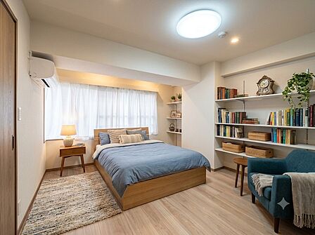 爽やかな日差しがお部屋全体を優しく包み込んでくれます ※家具CGです