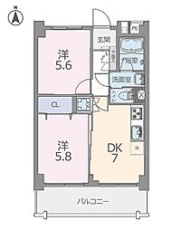 間取図画像 2LDK